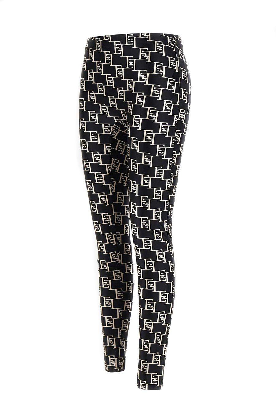 ELISABETTA FRANCHI  Pantaloni Multicolor da Donna Elisabetta Franchi in Poliestere Vendita Economica