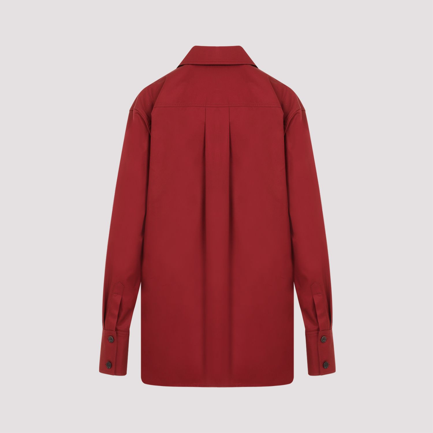 SAINT LAURENT  Camicia Rossa di Cotone Saint Laurent Donna Shopping online