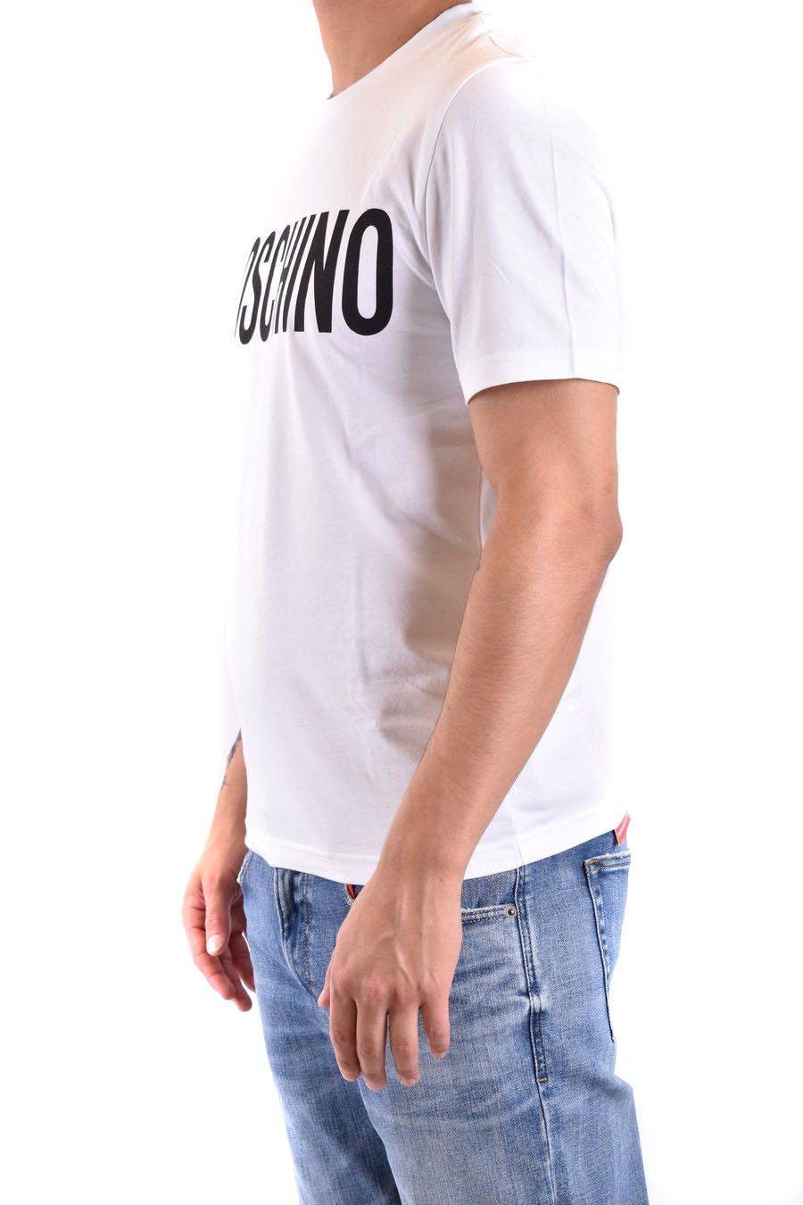 MOSCHINO  Polo Bianca in Cotone da Uomo Moschino A0702 20391001 Moda