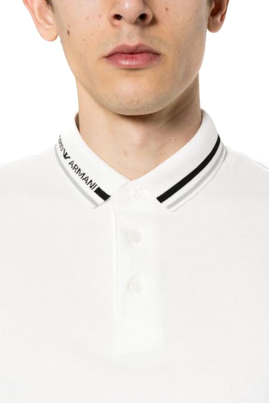 EMPORIO ARMANI  T-Shirt Emporio Armani da Uomo in Cotone Avorio 2025