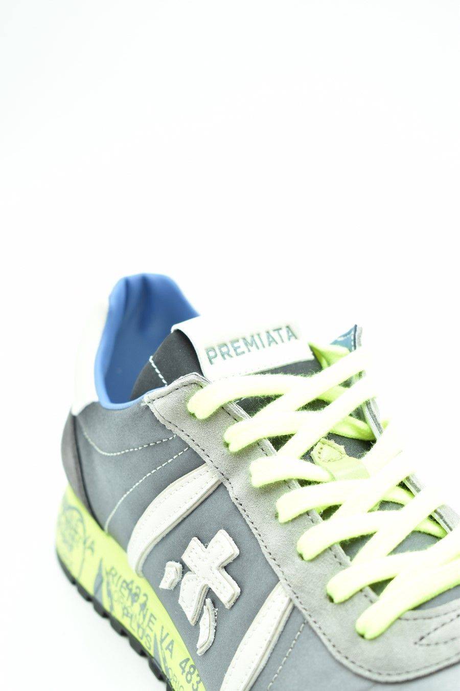 PREMIATA  Sneakers di Pelle Multicolore Premiata Lucy per Uomo Offerta San Valentino