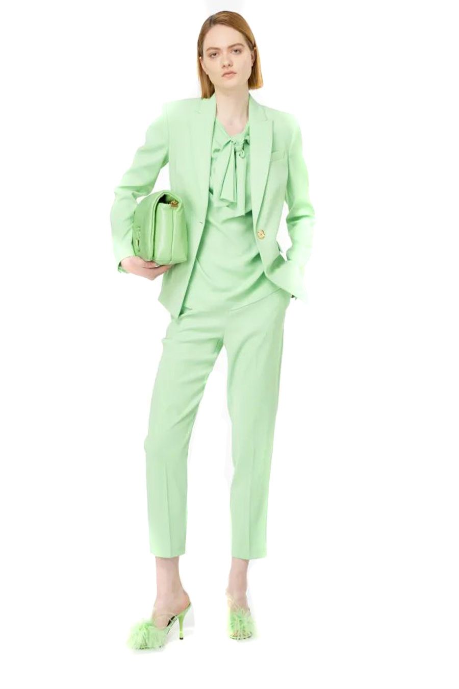 PINKO  Pantaloni PINKO Multicolore da Donna - 65% Acetato 35% Poliestere Qualità