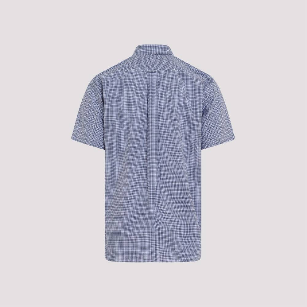 JUNYA WATANABE  Camicia Patchwork Blu in Cotone da Uomo Junya Watanabe Vendita