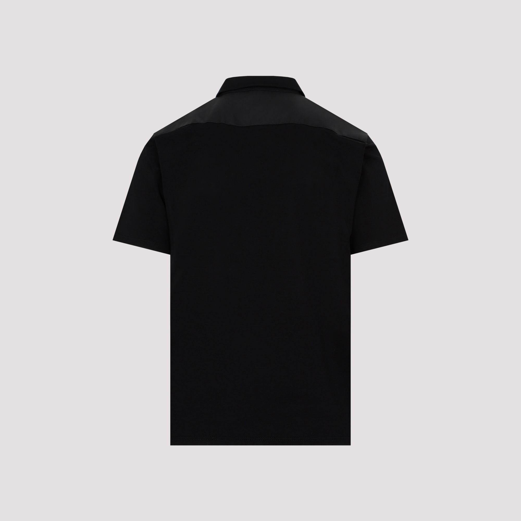 PRADA  Polo Prada in Cotone Nero - Colletto Classico & Logo Vendita calda