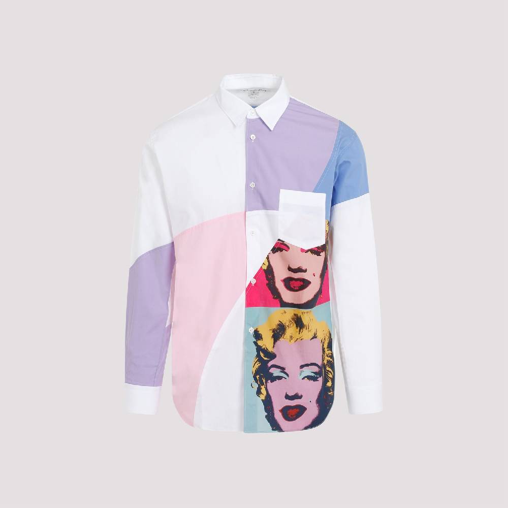 COMME DES GARÇONS SHIRT  Camicia Poplin Patchwork Andy Warhol da Uomo Comme des Garçons Latest fashion