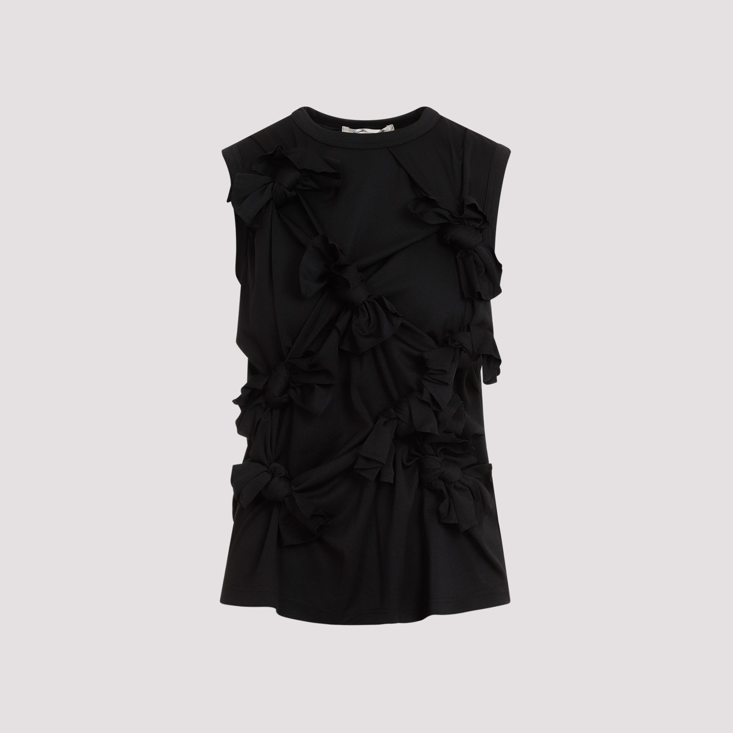 COMME DES GARÇONS Top Senza Maniche Nero Annodato Comme des Garçons - Poliestere Offerta temporanea