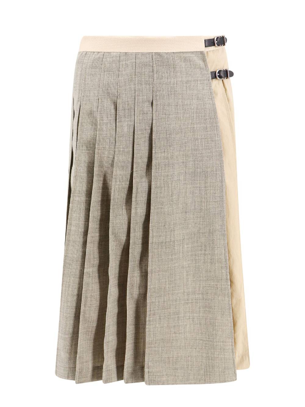 DURAZZI MILANO Kilt Bicolore Grigio in Lana-Cotone per Donna DURAZZI MILANO