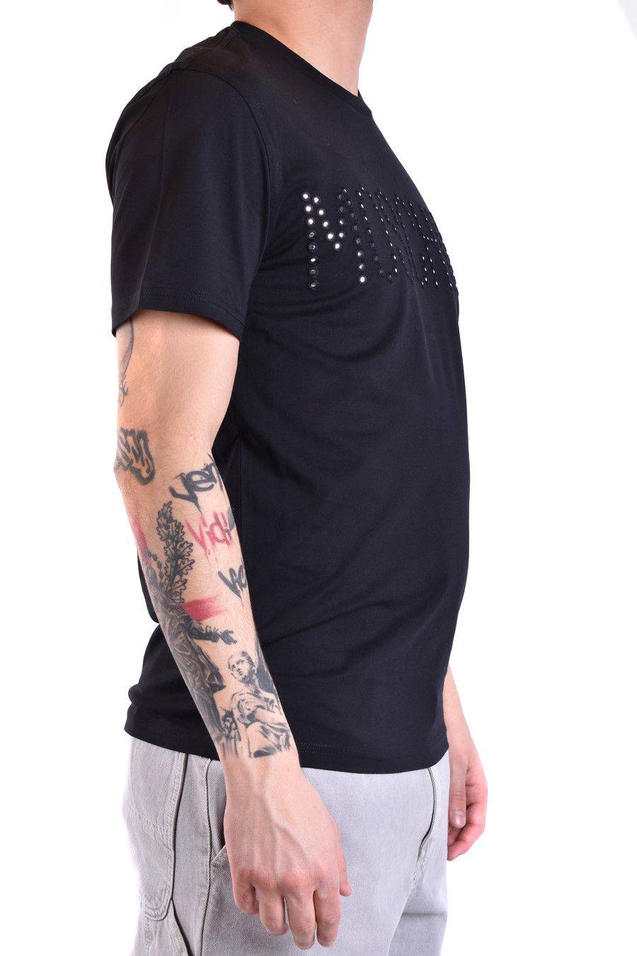 MOSCHINO T-Shirt Classica in Cotone Nero Moschino Uomo Offerte giornaliere