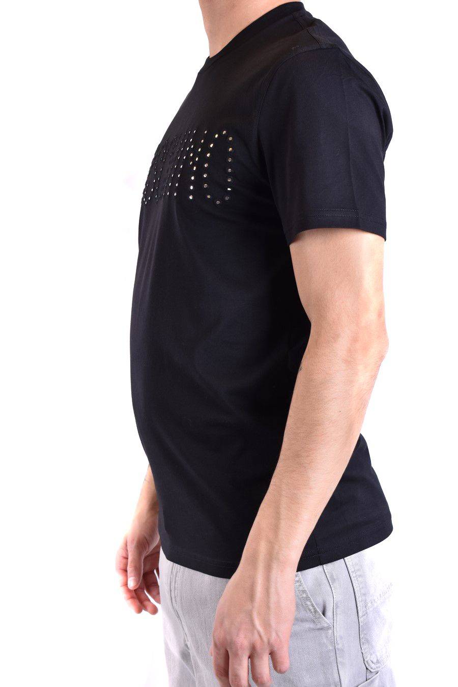 MOSCHINO T-Shirt Classica in Cotone Nero Moschino Uomo Offerte giornaliere