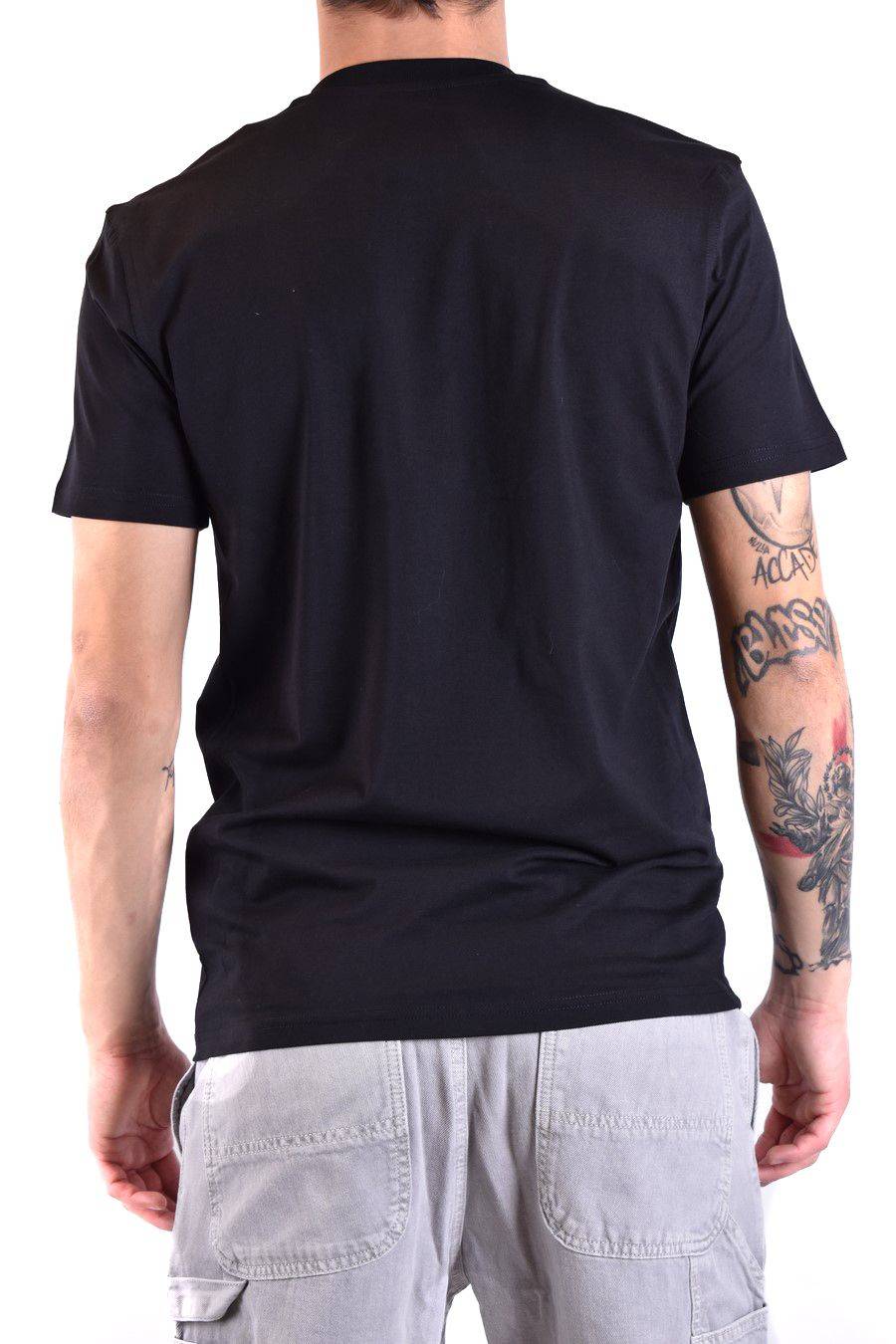 MOSCHINO T-Shirt Classica in Cotone Nero Moschino Uomo Offerte giornaliere