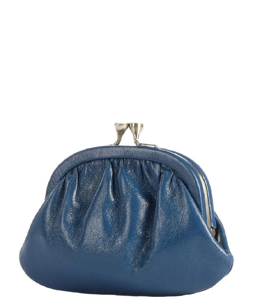 THE BRIDGE  Portamonete Elegante in Pelle Blu di The Bridge Super Saving Price