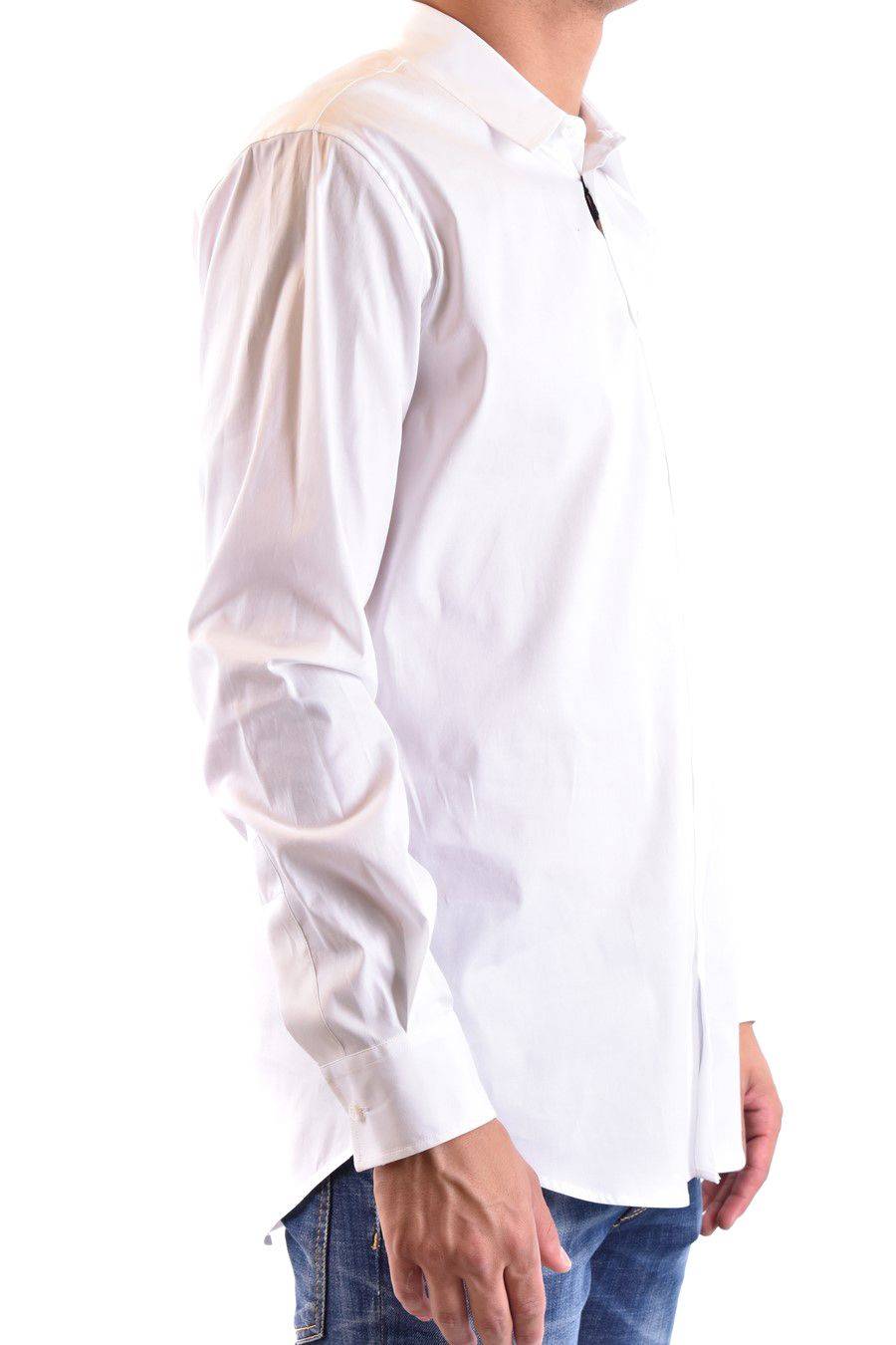 DSQUARED2  Camicia Classica Uomo DSQUARED2 Cotone Bianco Saldi