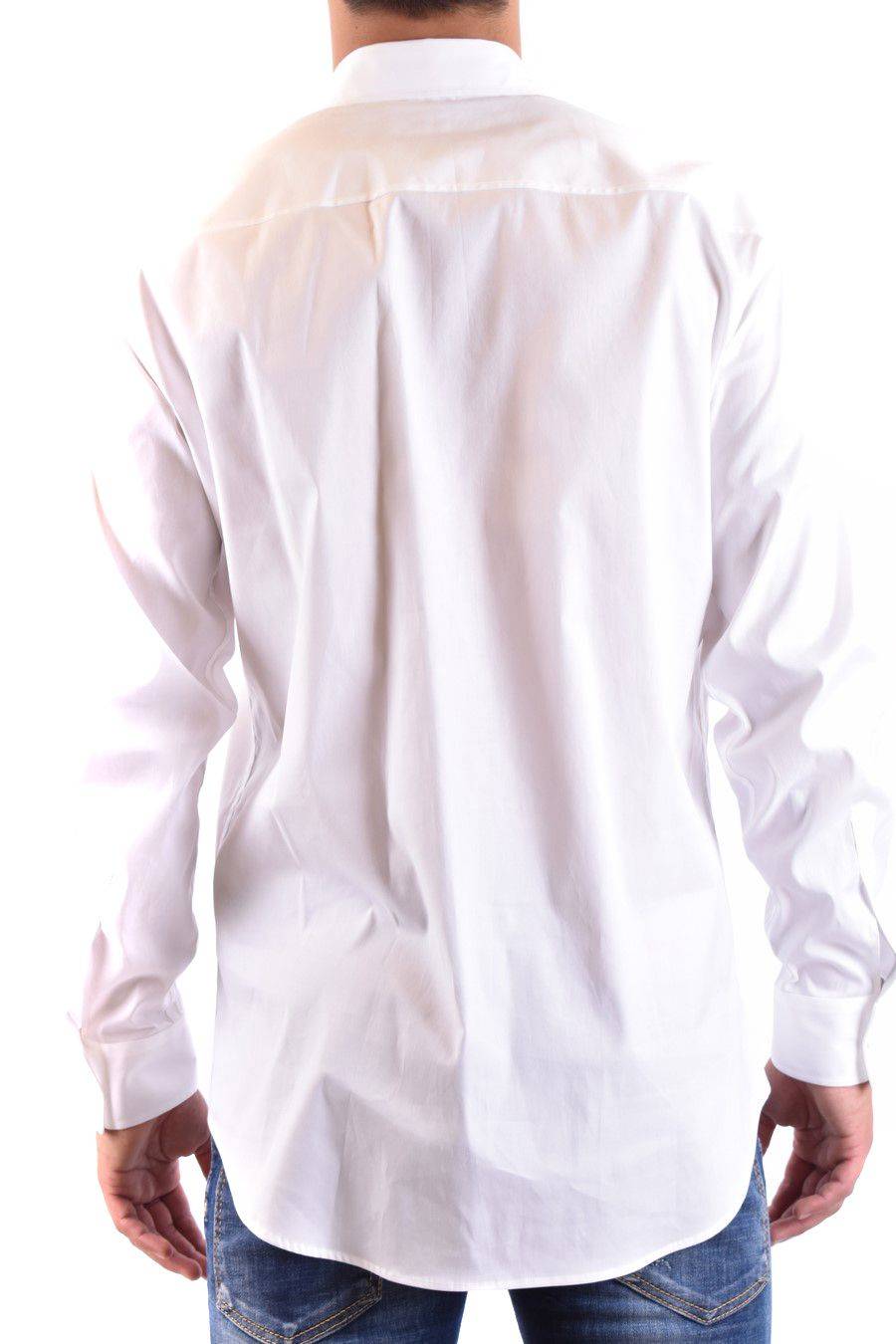 DSQUARED2  Camicia Classica Uomo DSQUARED2 Cotone Bianco Saldi