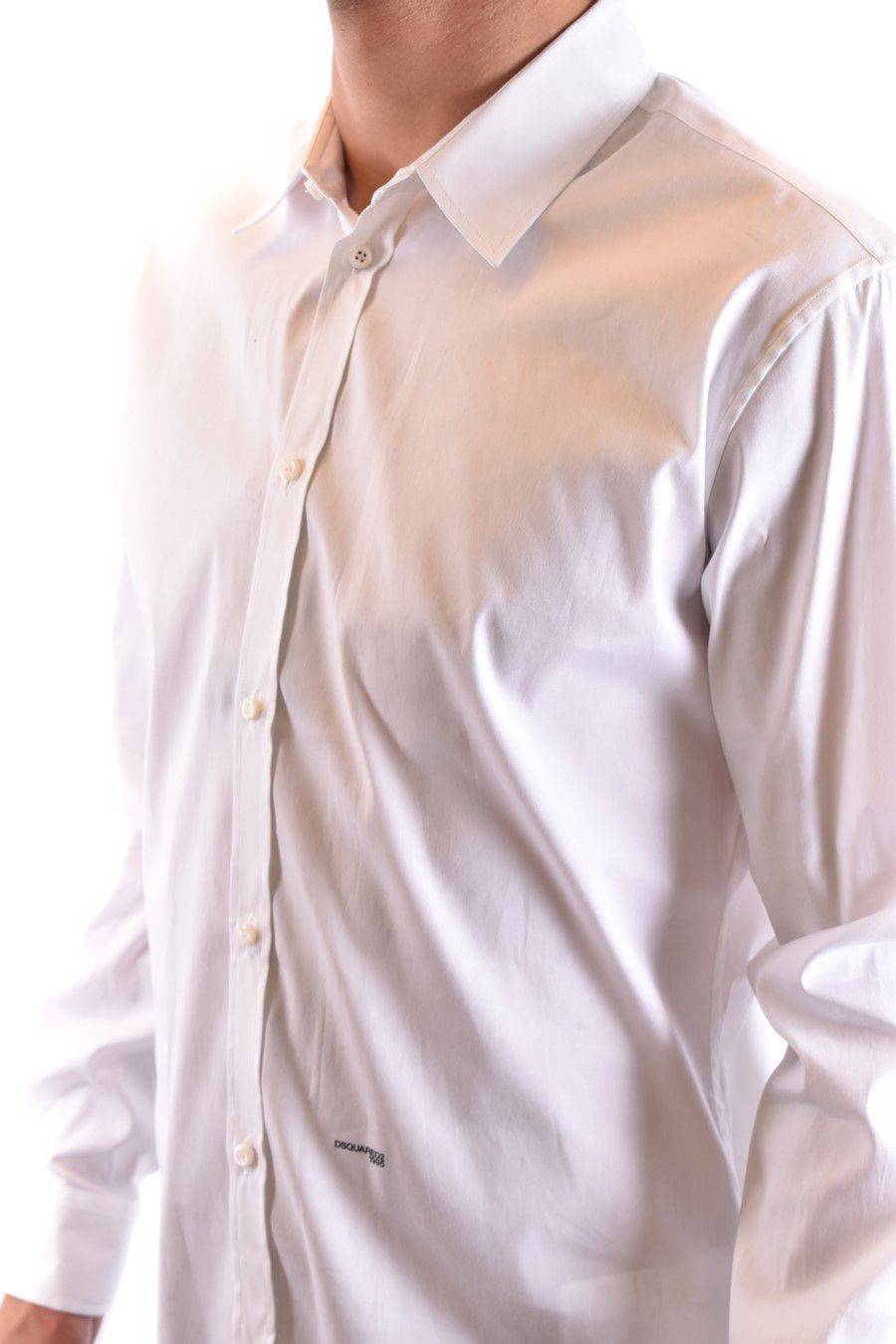 DSQUARED2  Camicia Classica Uomo DSQUARED2 Cotone Bianco Saldi