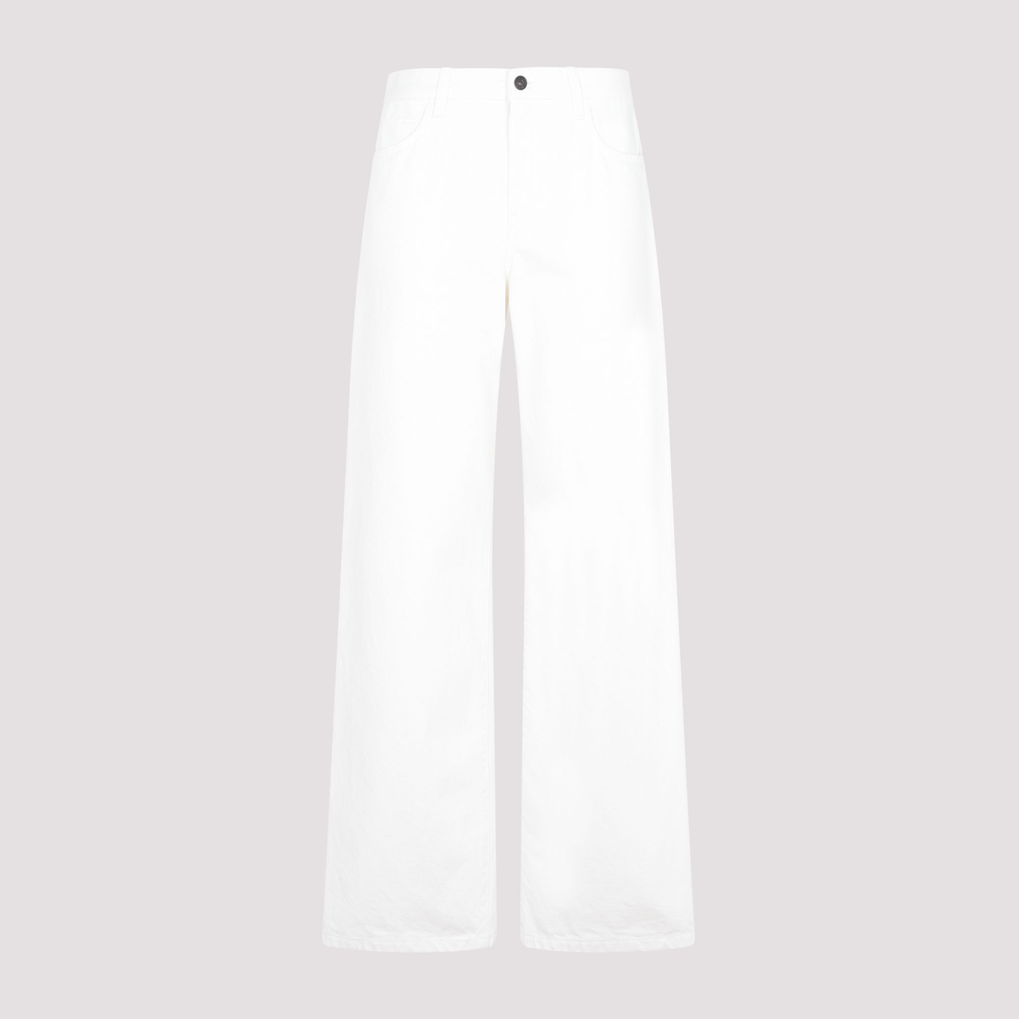THE ROW  Jeans Bianchi in Cotone a Vita Alta THE ROW da Donna Promozione temporanea
