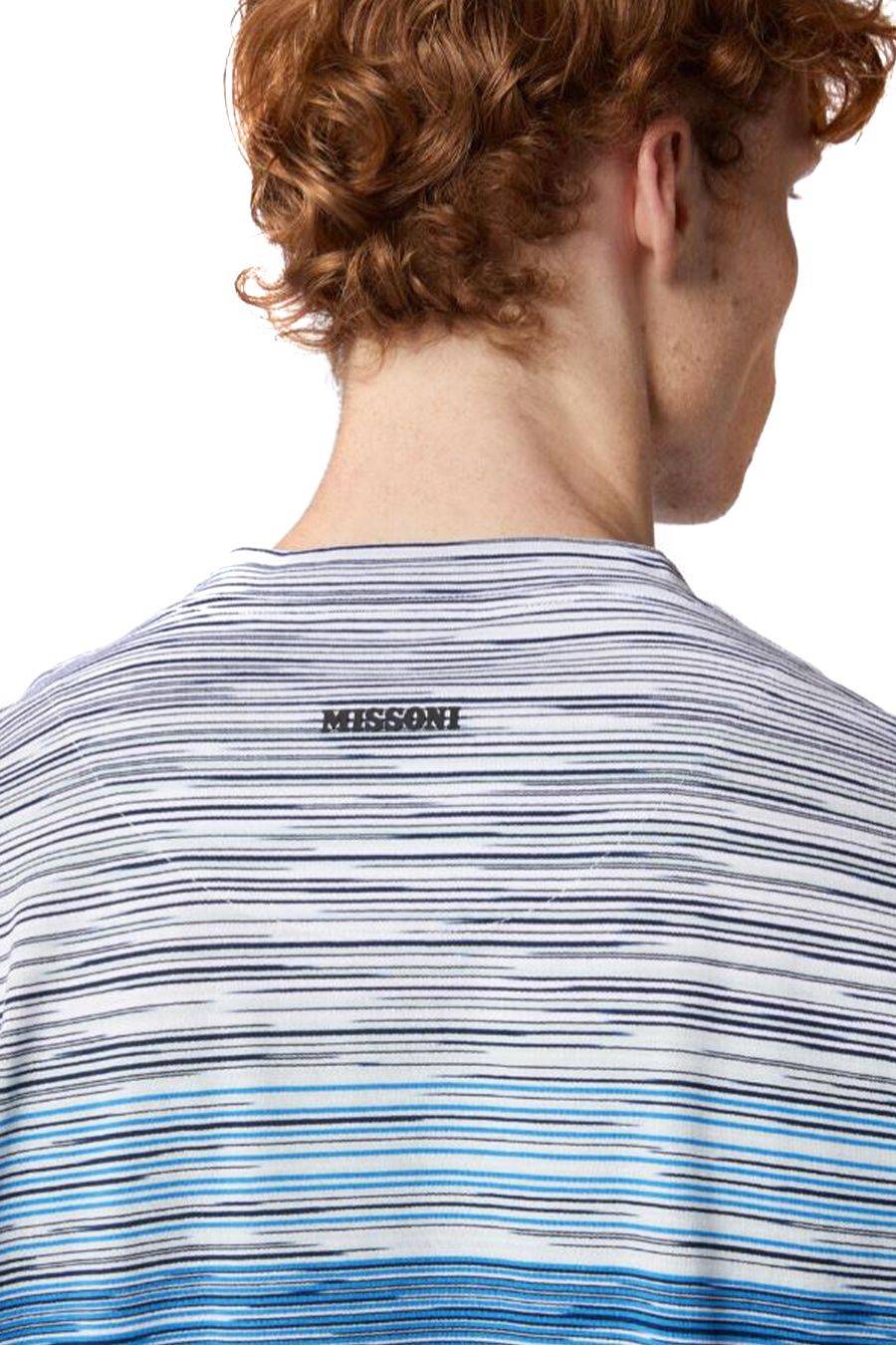 MISSONI  T-Shirt Cotone Blu Uomo Missoni Only for today