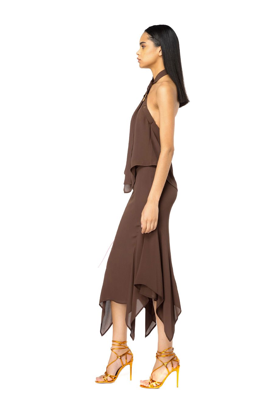 PINKO  Gonna Marrone in Poliestere PINKO da Donna Offerta speciale della fabbrica