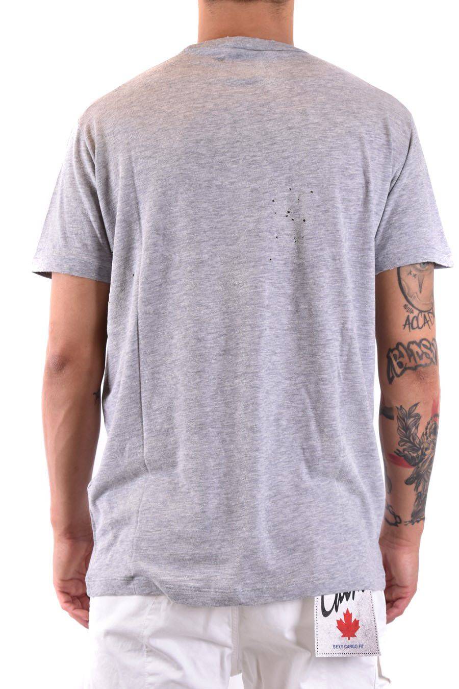 DSQUARED2  Polo Grigia in Cotone Uomo DSQUARED2 Fino al 55% di sconto