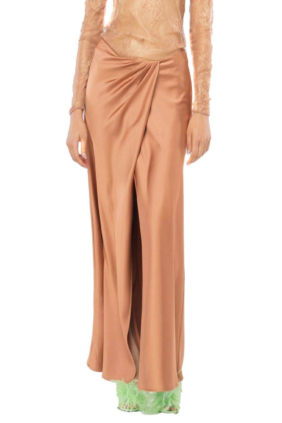 PINKO  Gonna PINKO marrone in viscosa per donna Discount Store per i nuovi prodotti