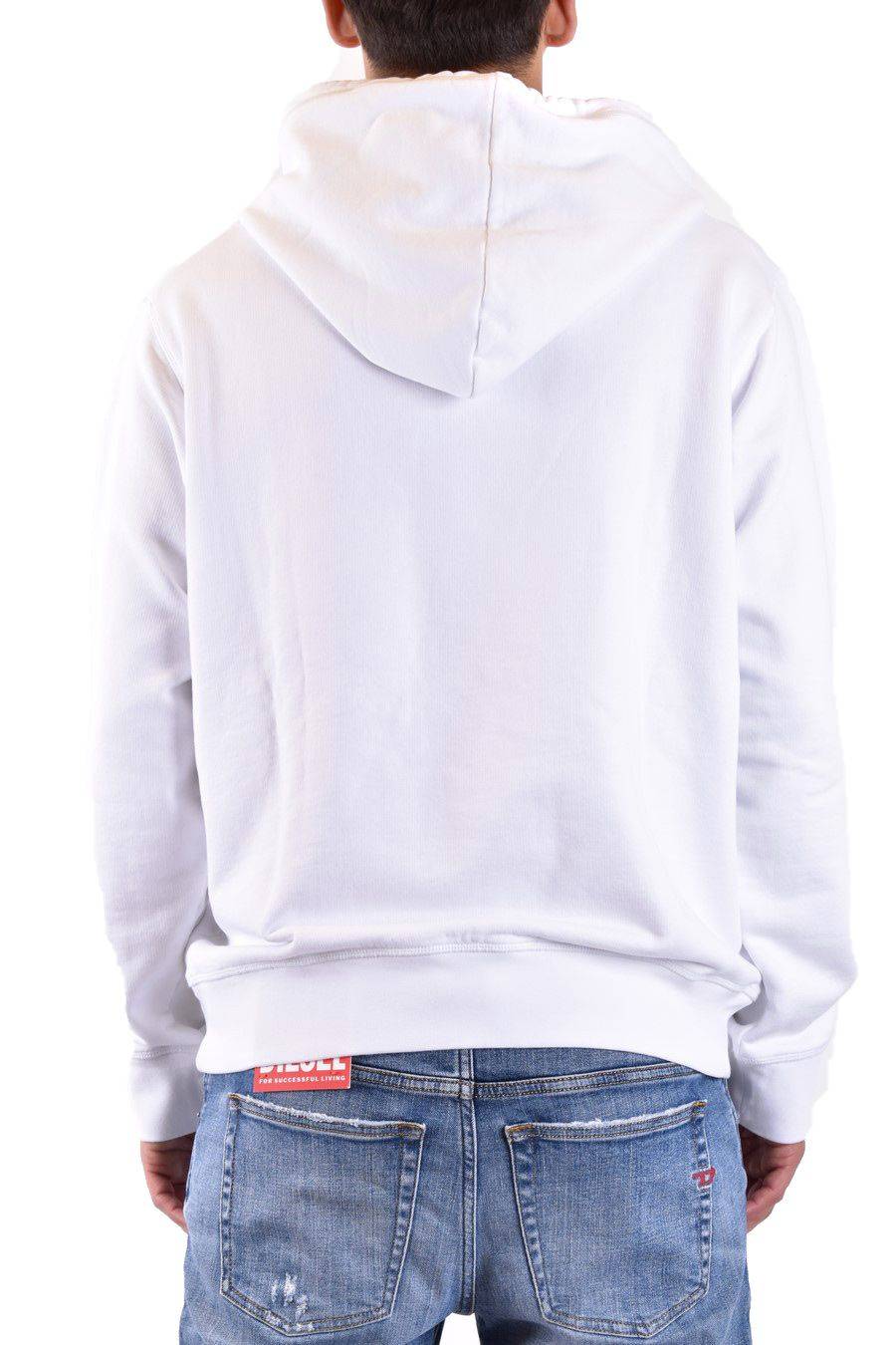 DSQUARED2  Felpa di Cotone Bianca da Uomo DSQUARED2 S74GU0754 Super sconto
