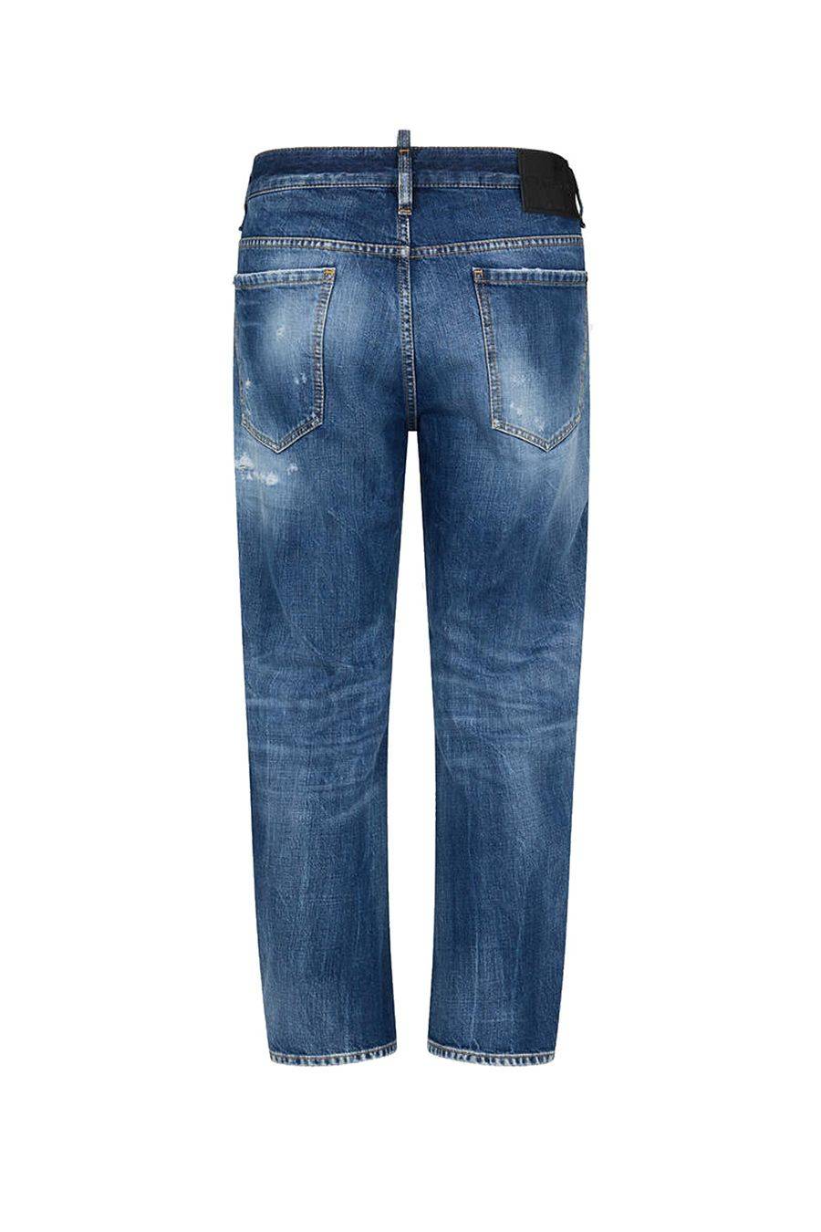 DSQUARED2  Jeans Blu Uomo DSQUARED2 Tessuto Misto Poliestere Cotone Trasporto libero internazionale
