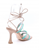 VICENZA Sandalo con tacco alto VICENZA 1076022 Z2 GINGER Vendita Calda