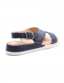 BUENO Sandalo con tacco basso zeppa donna BUENO Y5102 NERO Negozio