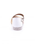 BUENO Sandalo con tacco basso donna BUENO Y3405 MULTI BIANCO Nuova