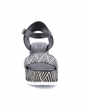 BUENO Sandalo con zeppa donna BUENO U7003 NERO Nuovo