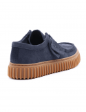 CLARKS Scarpa casual uomo CLARKS TORHILL LO NAVY SDE in camoscio Vendita Calda