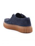 CLARKS Scarpa casual uomo CLARKS TORHILL LO NAVY SDE in camoscio Vendita Calda