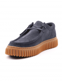 CLARKS Scarpa casual uomo CLARKS TORHILL LO NAVY SDE in camoscio Vendita Calda