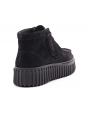CLARKS Polacco donna CLARKS TORHILL MOSS BLK SDE in pelle nabuck Soddisfazione Garantita
