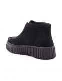 CLARKS Polacco donna CLARKS TORHILL MOSS BLK SDE in pelle nabuck Soddisfazione Garantita