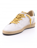 4B12 Sneakers uomo QUATTROBARRADODICI PLAY NEW 57 in pelle bianca Vendita Economica