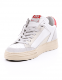 4B12 Sneakers uomo QUATTROBARRADODICI KYLE 753 in pelle bianca Saldi Di Fabbrica