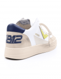 4B12 Sneakers uomo QUATTROBARRADODICI KYLE 752 in pelle bianca I Più Venduti