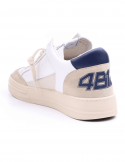4B12 Sneakers uomo QUATTROBARRADODICI KYLE 752 in pelle bianca I Più Venduti