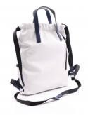 PEPEMOLL Borsa zaino donna PEPEMOLL 241441 BLANCO/NAVY in ecopelle Nuovo