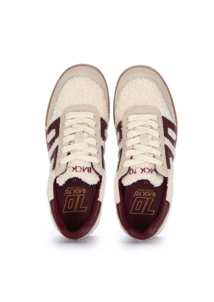 BACK 70 | SNEAKERS TEDDY BIANCO BORDEAUX Grandi sconti