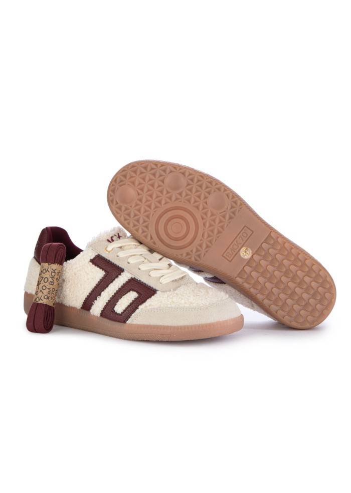 BACK 70 | SNEAKERS TEDDY BIANCO BORDEAUX Grandi sconti