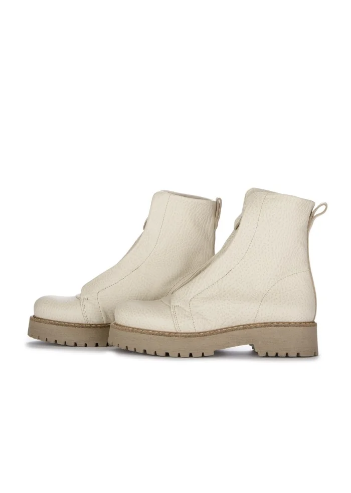 PATRIZIA BONFANTI | STIVALETTI KUNI ZIP BISONTE BEIGE Moda