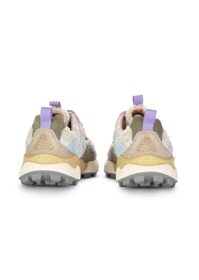 FLOWER MOUNTAIN | SNEAKERS YAMANO 3 SUEDE TEDDY BEIGE VERDE 2025