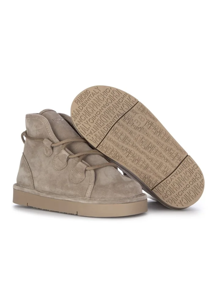 PANCHIC | STIVALETTI ALLACCIATI CAMOSCIO GRIGIO Vendita