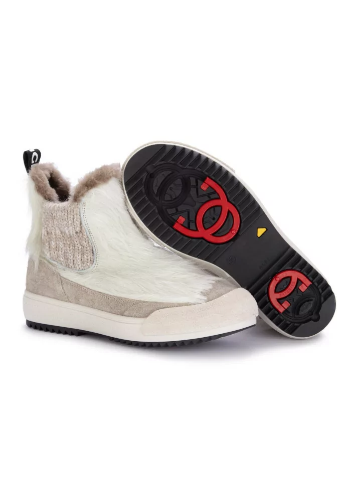 BNG REAL SHOES | CHELSEA LA YETI BEATLES BIANCO TAUPE Promozione