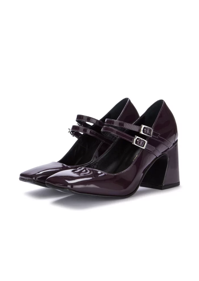 POESIE VENEZIANE | SCARPE TACCO MIA PELLE VIOLA Super sconto