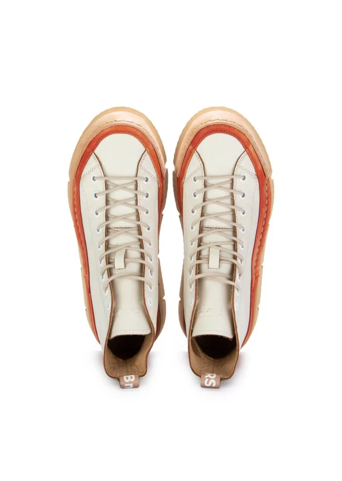 BNG REAL SHOES | SNEAKERS LA DINAMICA BIANCO PANNA ARANCIONE Outlet