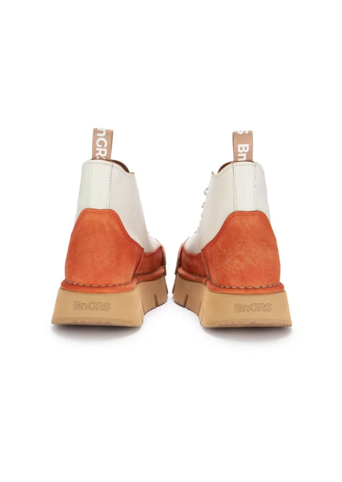 BNG REAL SHOES | SNEAKERS LA DINAMICA BIANCO PANNA ARANCIONE Outlet