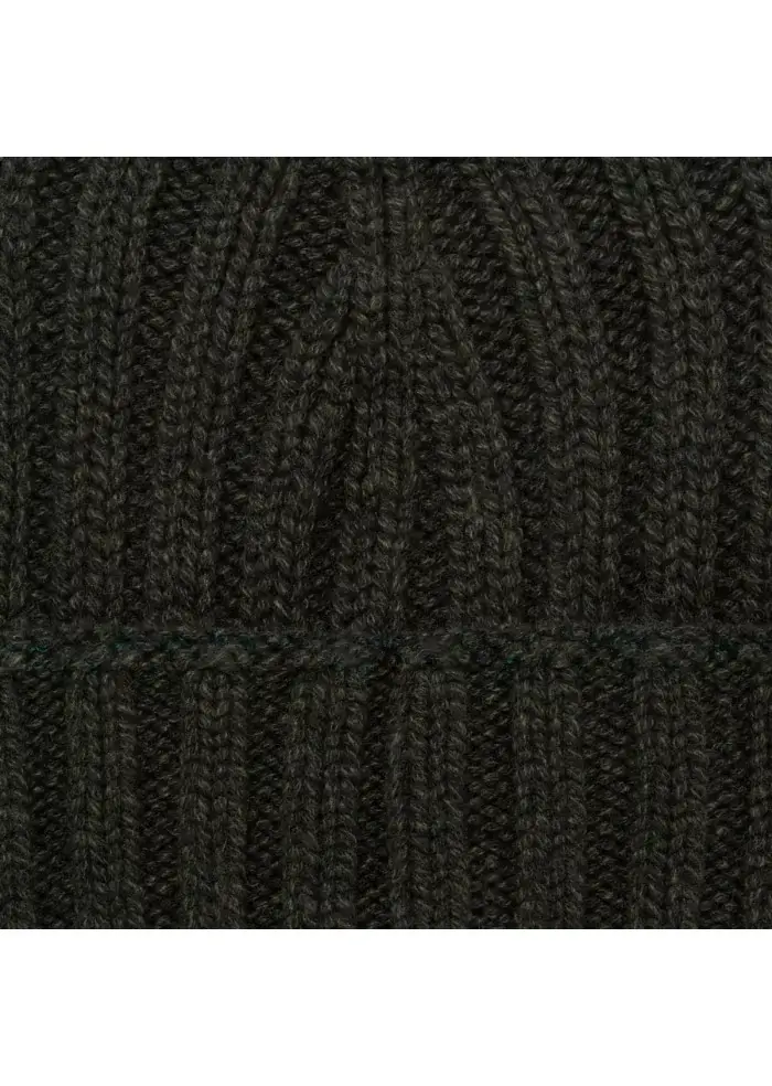 RIVIERA CASHMERE | BERRETTO PESANTE COSTE VERDE SCURO Vendita Economica