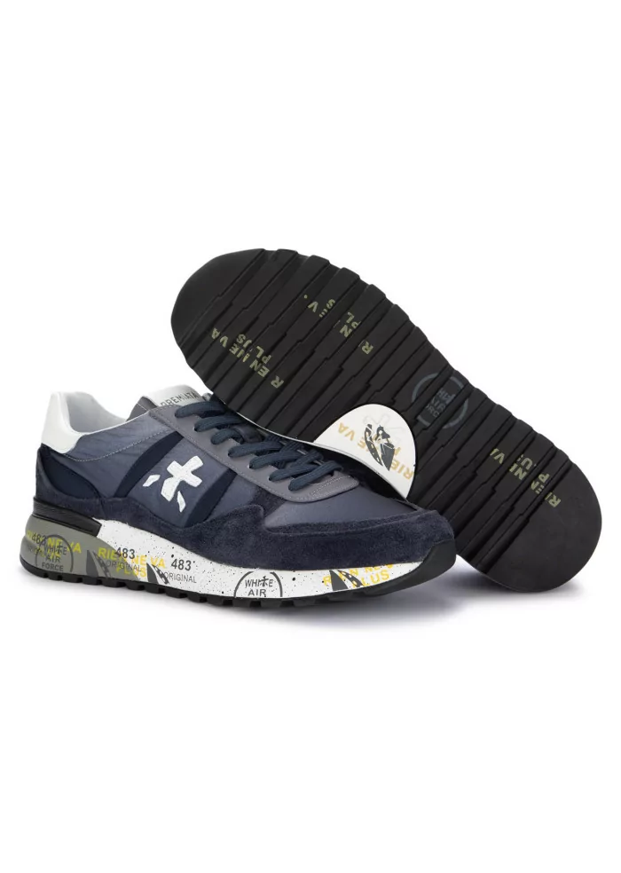 PREMIATA | SNEAKERS LANDECK CAMOSCIO NYLON BLU Italia